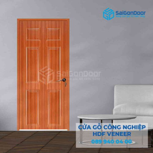 Cửa Gỗ HDF Veneer 6A sapele