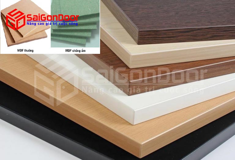 Tấm ván gỗ công nghiệp MDF gồm loại thường và loại lõi xanh chống ẩm